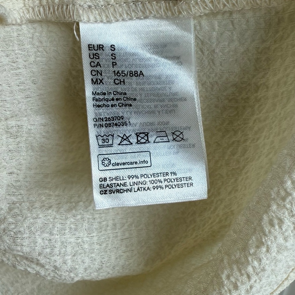Divided Ivory Tiered Mini Dress - Picture 4 of 8